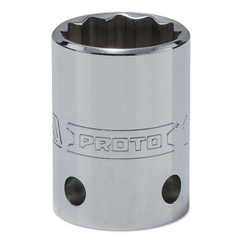 Proto Tether-Ready Drive Deep Sockets, 1/2 in Drive, 13/16 in, 1 1/2 in L, 12 Points (1 EA / EA)