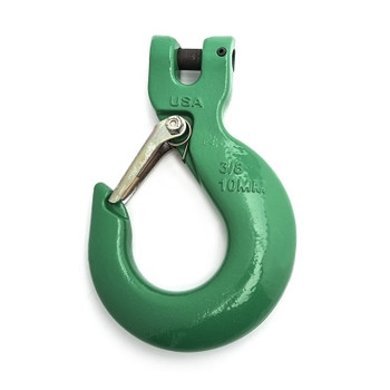 Campbell Quik-Alloy PL Sling Hooks with Latches, 1 15/32 in;1/2 in Bail, 8800 lb Load (1 EA / EA)