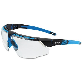 Honeywell Uvex Avatar Eyewear, Clear Lens, Hard Coat, Blue Frame (10 EA / BX)