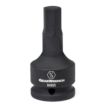 GEARWRENCH Hex Bit Impact SAE Sockets, 3/4 in Dr, 9/16 in Opening (1 EA / EA)
