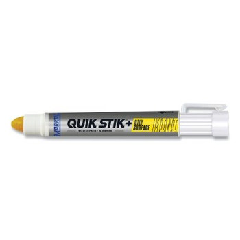 Markal Solid Paint Marker, Yellow, 5/16 in, Medium (12 EA / BX)