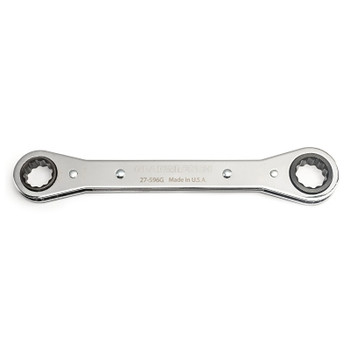 GEARWRENCH 12 Point Laminated Double Box Ratcheting Wrenches, SAE, 3/8 in;7/16 in (1 EA / EA)
