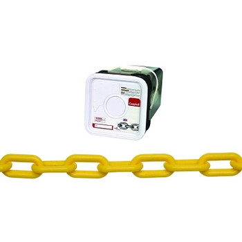 Campbell Plastic Chain, Trade Size 8, Decorative Non-Load Bearing, Yellow (138 FT / PAL)