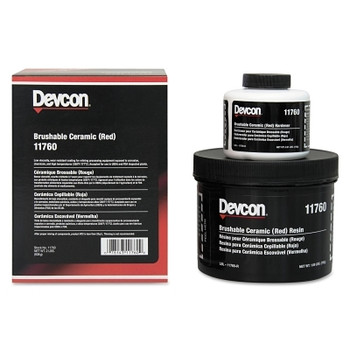 Devcon Brushable Ceramic, 2 lb, Can, Red (1 EA / EA) Devcon Brushable Ceramic, 2 lb, Can, Red (1 EA / EA)