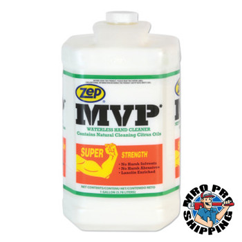 Zep Inc. MVP Heavy-Duty Waterless Hand Cleaner, 1 gal Jug, DISP/Pump Not Incl (4 CA/CA)