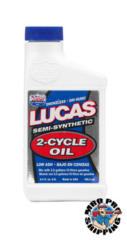 Lucas Oil Semi-Synthetic 2-Cycle Oil, 6.4 fl oz. (24 BTL / CS)