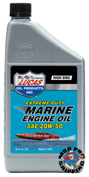 Lucas Oil Marine SAE 20W-50 Engine Oil, 1 Quart (6 BTL / CS)