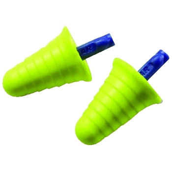 3M Personal Safety Division E-A-R Push-Ins w/Grip Ring Foam Earplugs, Polyurethane, Blue/Yellow, Uncorded (200 PR / BX)