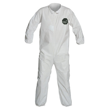 DuPont ProShield 50 Collared Coveralls with Elastic Wrists/Ankles, White, 2X-Large (25 EA / CA)