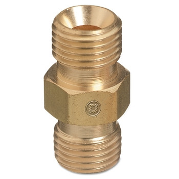 Western Enterprises Hose Coupler, 200 psig, Brass, B-Size to B-Size, Oxygen, CGA-022 RH/CGA-023 LH (1 EA / EA)