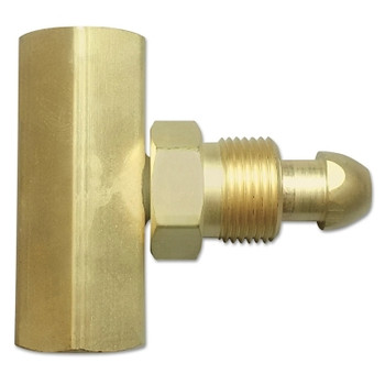 Western Enterprises Manifold Coupler Tees, without Check Valve, 3000 psig, Brass, Argon/Helium/Nitrogen, CGA-580, (M) RH (1 EA / EA)