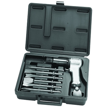 Ingersoll Rand Air Hammer Kit, Super Duty, 3 1/2 in Stroke L, 2,000 blows/min, w/6 Chisels/Case (1 KT / KT)