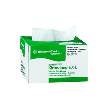 Kimberly-Clark Professional Kimtech Science Kimwipes Delicate Task Wiper, White, 4.4 in W x 8.4 in L, 280 per Box (60 BX / CS)