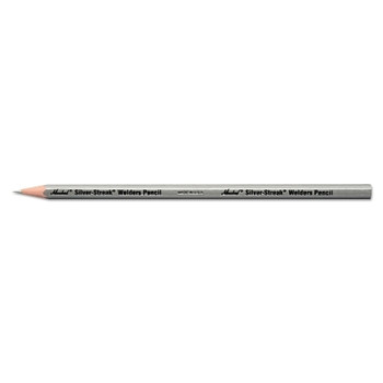 Markal Silver-Streak Welders Pencil, #2 Lead, 7 in, Silver (12 EA / DZ)