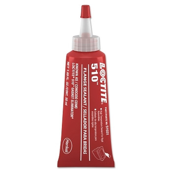 Loctite 510 Gasket Eliminator Flange Sealant, High Temperature, 50 mL Tube, Red (1 TUBE / TUBE)