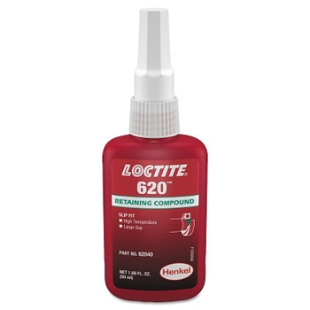 Loctite 620 Retaining Compound High Temperature, 50 mL Bottle, Green, 3800 psi (1 BTL / BTL)