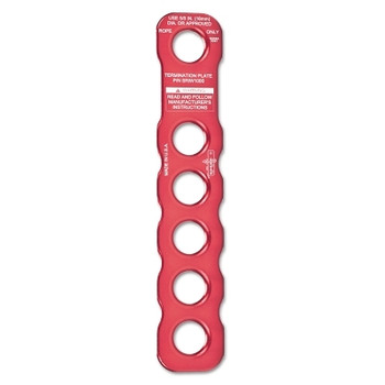 MSA Rope Termination Plate, Blue, 5/8 in (1 EA / EA) MSA Rope Termination Plate, Blue, 5/8 in (1 EA / EA)