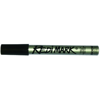 Dixon Ticonderoga Redimark Metal Cased Marker, Black, Chisel (12 MKR / DOZ) Dixon Ticonderoga Redimark Metal Cased Marker, Black, Chisel (12 MKR / DOZ)
