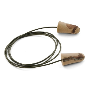 Moldex Camo Plugs Disposable Earplugs, Foam, Brown/Tan/Green, Corded (100 PR / BX)