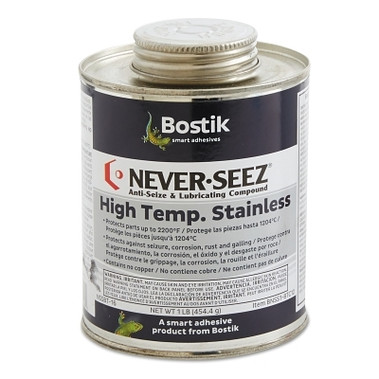 Never-Seez High Temperature Stainless Lubricating Compound, 1 lb Brush Top Can (1 CAN / CAN)