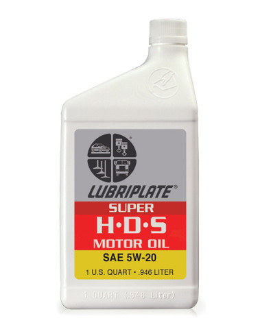 LUBRIPLATE SUPER HDS  MOT. OIL - 5W-20, 1 qt. Bottle, (12 BTL/CS)