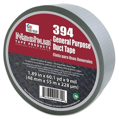 Nashua Multi-Purpose Duct Tapes, Silver, 2 in x 60 yd x 8.5 mil (24 ROL / CS)