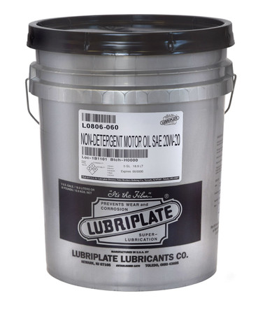 LUBRIPLATE NON-DET. MOTOR OIL -  20W-20, 05gal., (1 PAIL/EA)