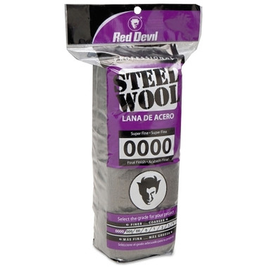 Red Devil Steel Wool, Super Fine/Final Finish, #0000 (16 EA / PK)