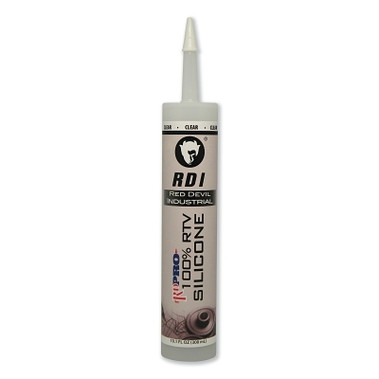 Red Devil RD PRO Industrial Grade RTV Sealant, 10.1 oz Cartridge, Clear (12 CQ / CA)