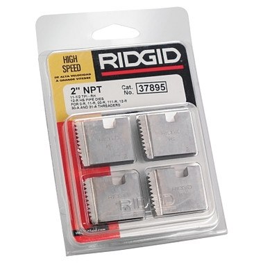Ridgid Manual Threading/Pipe and Bolt Dies Only, 2 in - 11-1/2 NPT, 12R, HS (1 SET / SET)