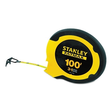 Stanley FatMax Long Tape, 100 ft x 3/8 in, Inch, Single Sided, Yellow/Black (1 EA / EA)