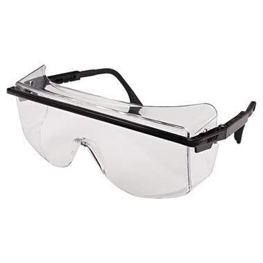 Honeywell Uvex Astrospec OTG 3001 Eyewear, Clear Lens, Anti-Fog, Black Frame (1 EA / EA)