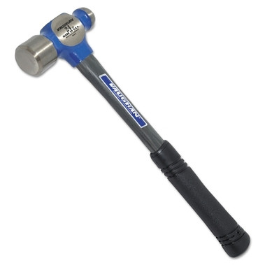 Vaughan Ball Pein Hammer, Straight Fiberglass Handle, 14 1/2 in, Forged Steel 24 oz Head (1 EA / EA)