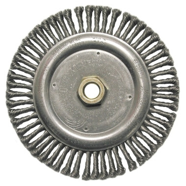 Weiler Roughneck Stringer Bead Wheel, 7 in D x 3/16 in W, .02 in Steel Wire (10 EA / CTN)