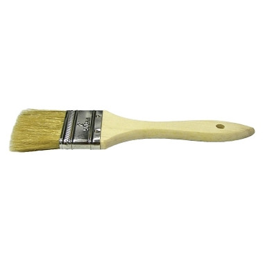 Weiler Chip & Oil Brushes, 1 in wide, 1 1/2 in trim, White China, Wood handle (36 EA / PK)