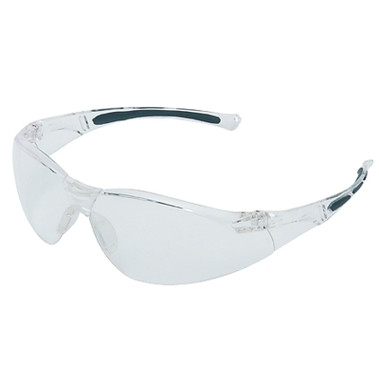 Honeywell Uvex A800 Series Safety Glasses, Clear Lens, Polycarbonate, Hard Coat, Clear Frame (1 EA / EA)