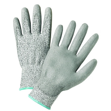 West Chester 720DGU Palm Coated HPPE Gloves, Large, Gray (12 PR / DZ)