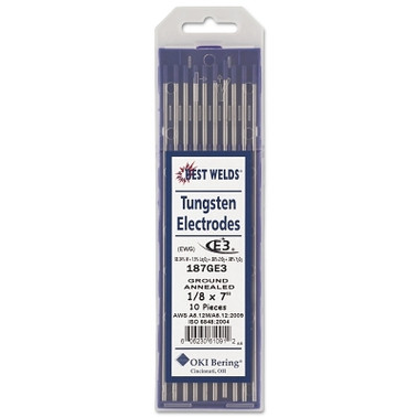 Best Welds Tungsten Electrode, E3, 7 in, Size 1/8 (1 PK / PK)