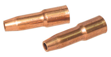 Best Welds MIG Gun Nozzle, 1/8 in Recess, 3/8 in Bore, Tweco Style 23, Self-Insulated, Copper (2 EA / PK)