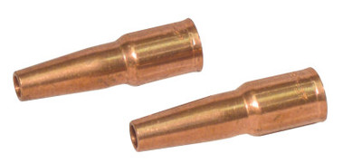 Best Welds MIG Gun Nozzle, 1/8 in Recess, 3/8 in Bore, Tweco Style 23, Tapered, Self-Insulated, Copper (2 EA / PK)