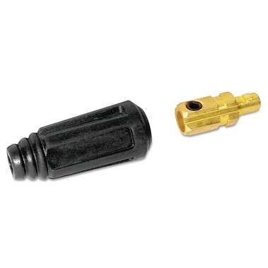 Best Welds Dinse Style Cable Plug and Socket, Male, Ball Point Connection, #6 to #2 Cable Capacity (2 EA / BX)