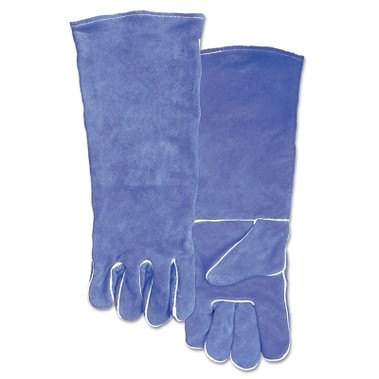 Best Welds Welding Gloves, Split Cowhide, Large, Blue (1 PR / PR)