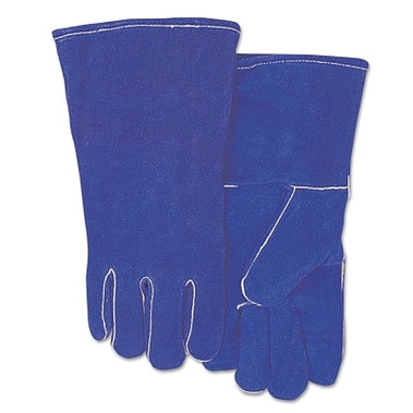 Best Welds Split Cowhide Welding Gloves, Shoulder Split, Large, Blue (1 PR / PR)