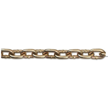 Peerless Grade 70 Transport Chain, Size 5/16 in, 550 ft, 4700 lb Limit, Yellow Dichromate (550 FT / DR)