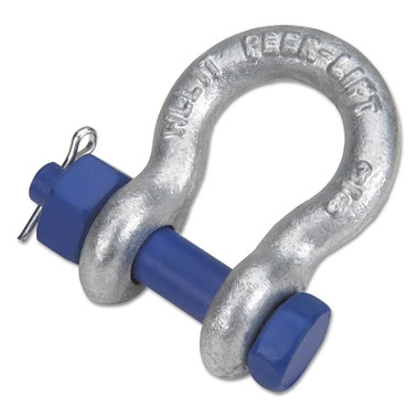 Peerless Screw Pin Anchor Shackles, 1 1/16 in Opening, 5/8 in Bail, 6,250 lb Load, Cotter (25 EA / CT)