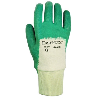 Ansell Easy Flex Gloves, Size 9, Aqua, Nitrile Coated (12 PR / DZ)