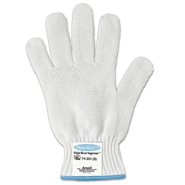 Ansell Polar Bear Supreme Gloves, Size 7, White (1 EA / EA)