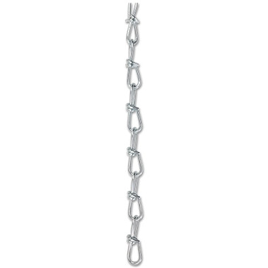 Peerless Twin Loop Chains, Size 1/0, 100 ft, 200 lb Limit, Bright Zinc (100 FT / CTN)