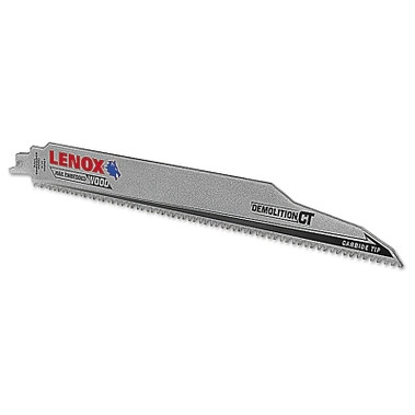 Lenox DEMOLITION CT Reciprocating Saw Blade, 9 in L x 1 in W x 0.050 in Thick, 6 TPI, 1 EA/EA (1 EA / EA)