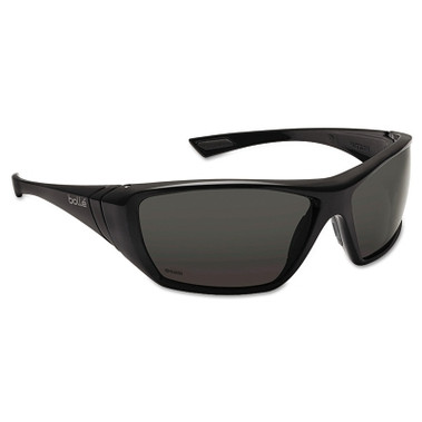 Bolle Safety Hustler Safety Glasses, Polarized Lens, Anti-Fog, Anti-Scratch, Black Frame (10 PR / BX)